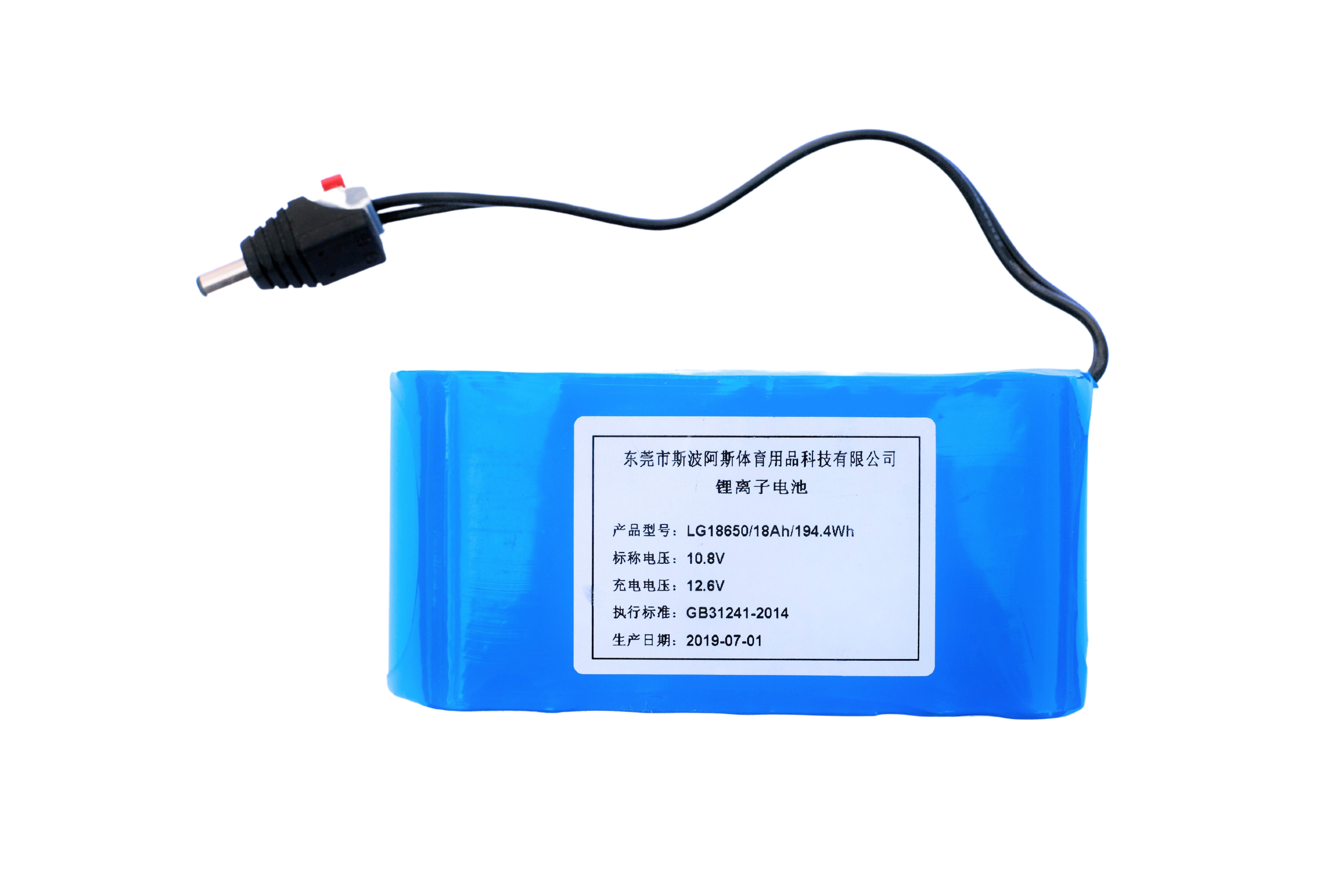 Ballmachine Accessories: Lithium Battery (12,6V/18Ah/ 194,4 W/h) suitable for MSV DirectShot, MSV PlayCoach and Tutor ball machines